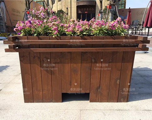 木質花箱